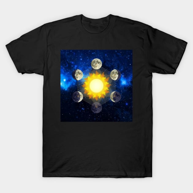 Sun & Moons Metatron T-Shirt by SandroAbate